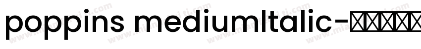 poppins mediumltalic字体转换
